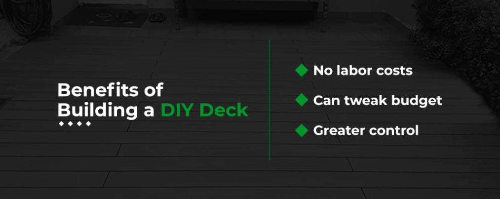 avantages de construire une terrasse de bricolage