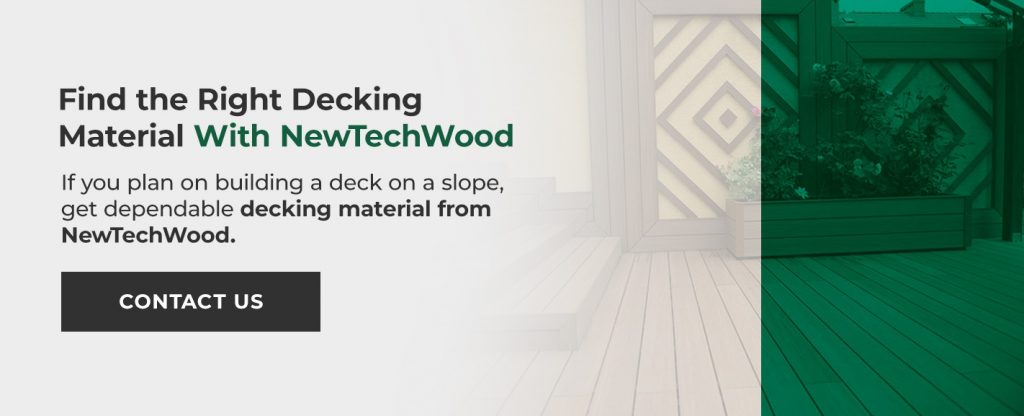 Comment installer une terrasse sur une pente
